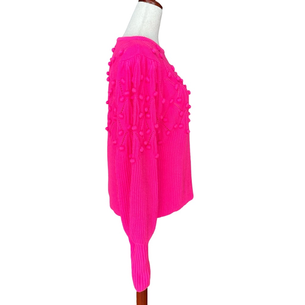 Lilly Pulitzer Nueve Sweater in Hyper Pink Size Medium - Picture 4 of 11